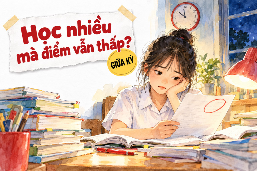 Con học nhiều mà điểm vẫn thấp: vì sao và cha mẹ nên làm gì?