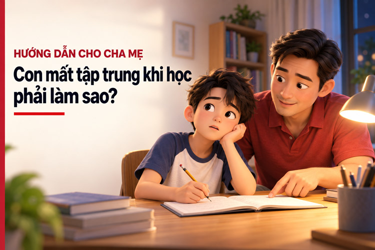 Tin tức Con mất tập trung khi học phải làm sao?