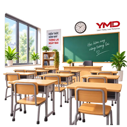 Phòng học tại Trung tâm Phát triển Trí Tuệ Trẻ YMD
